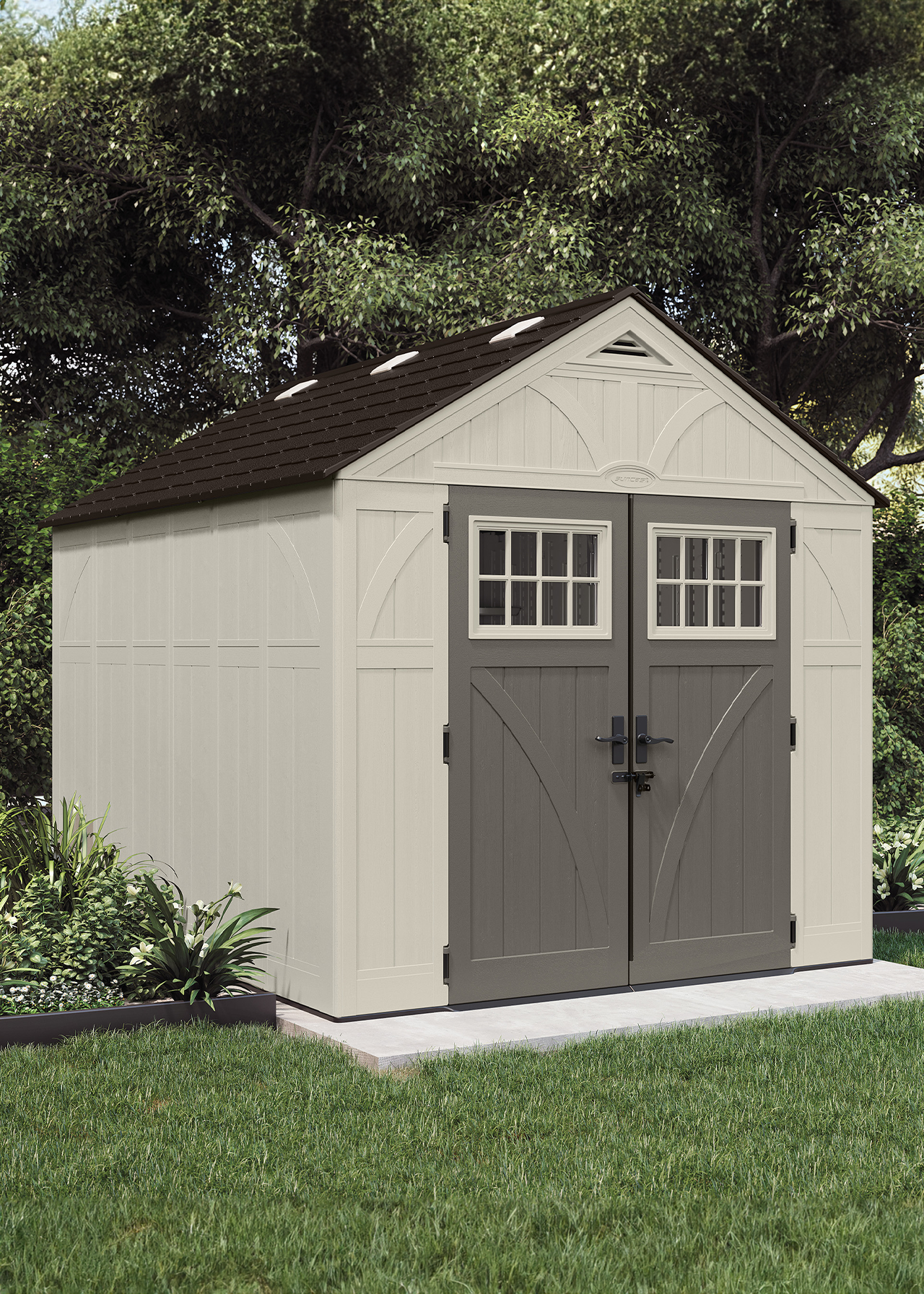 Suncast Tremont 8x10 Plastic Garden Shed (Installed)
