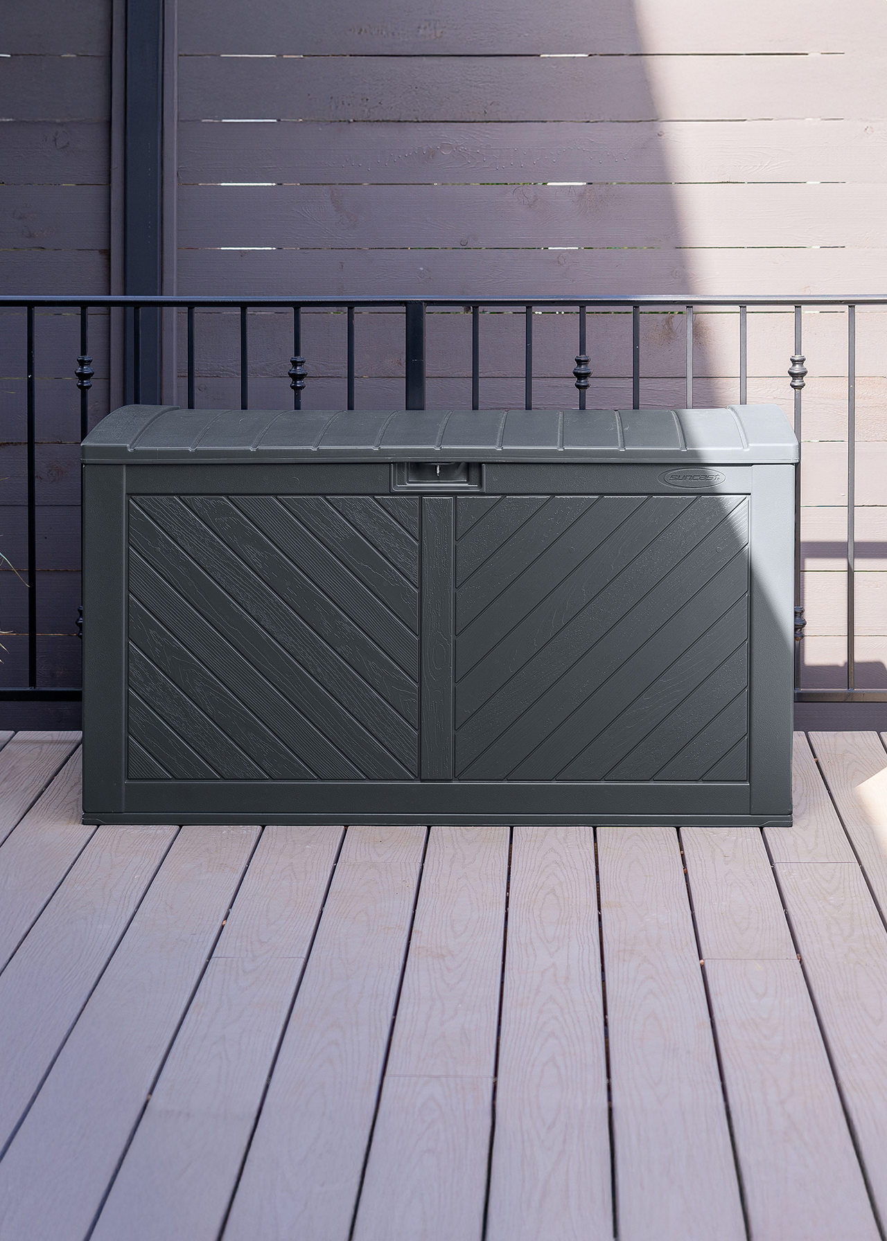 Suncast Colorado 507L Outdoor Storage Box Cyberspace Grey