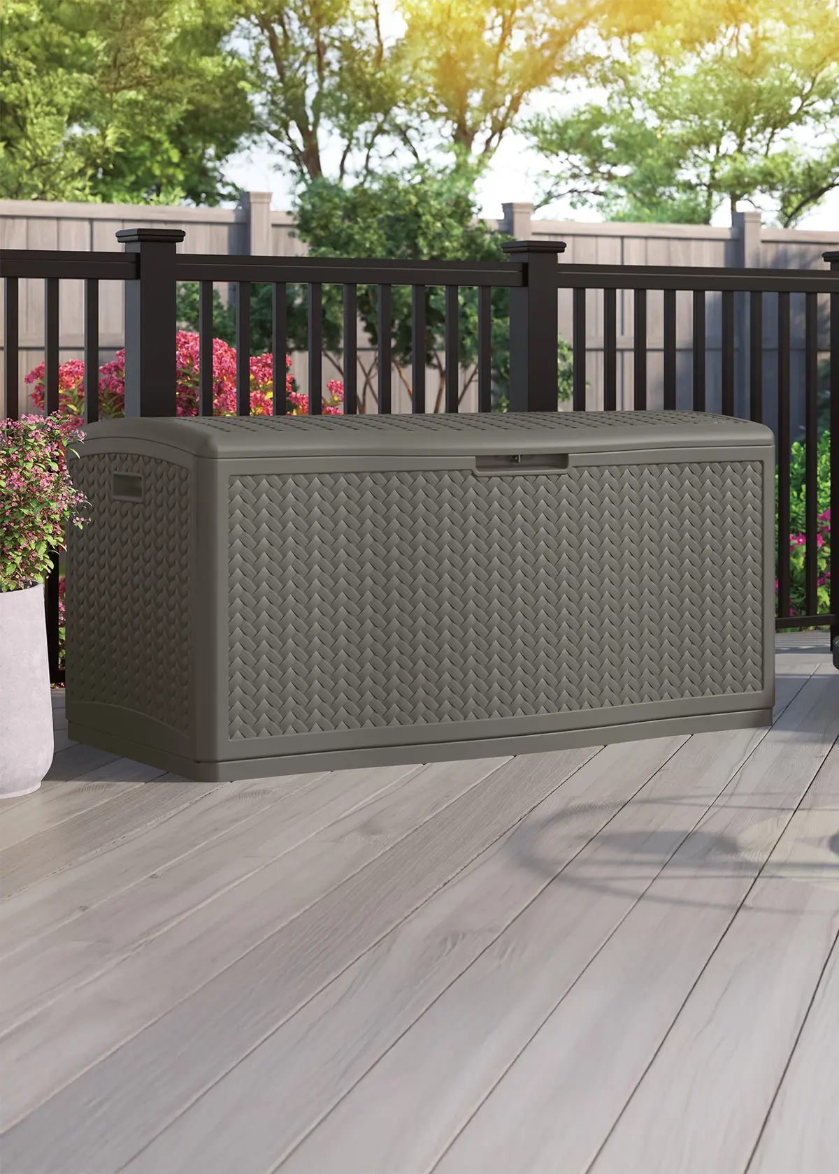 A photo of Minnesota 469L Storage Box Stone Grey