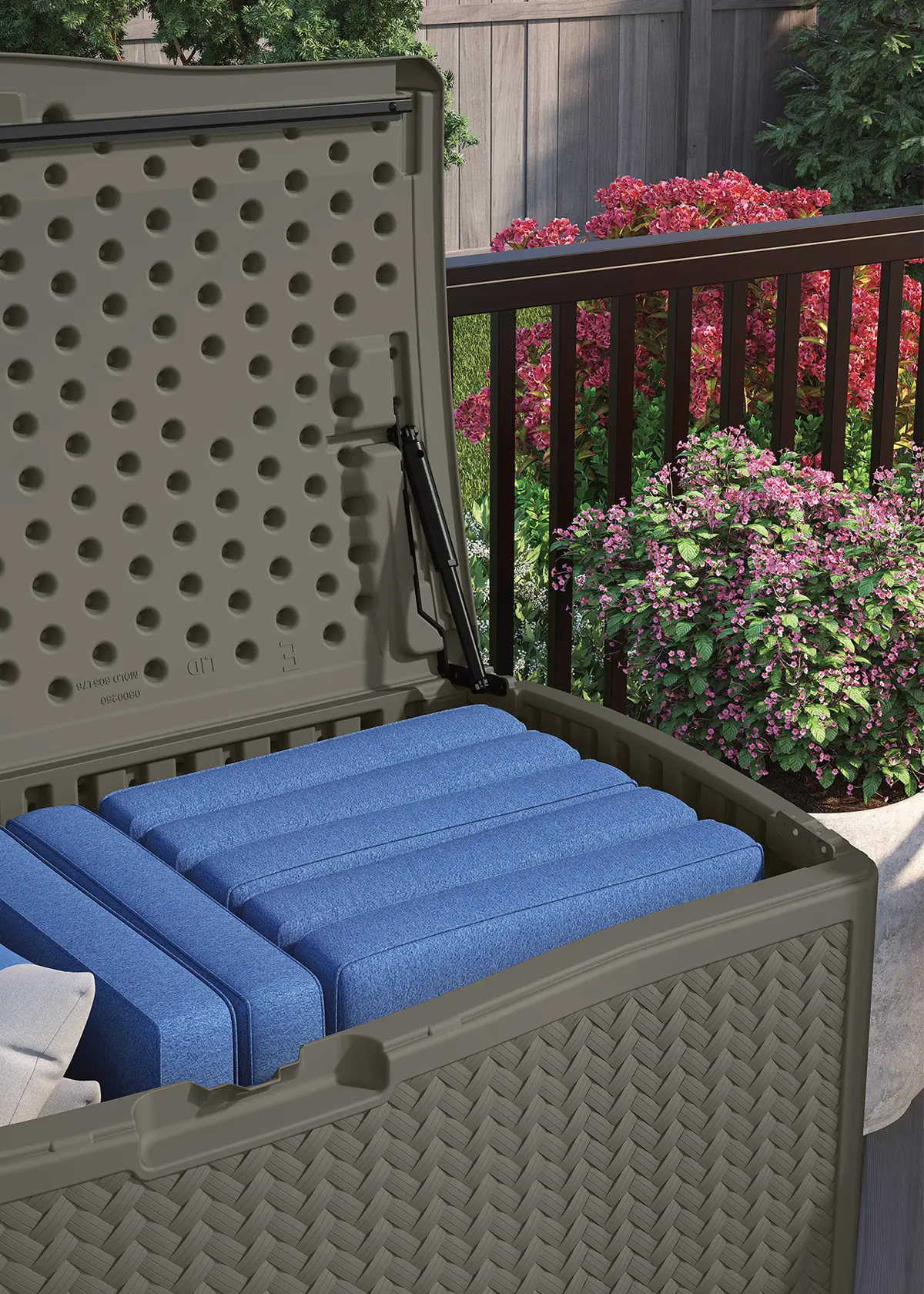 A photo of Minnesota 469L Storage Box Stone Grey
