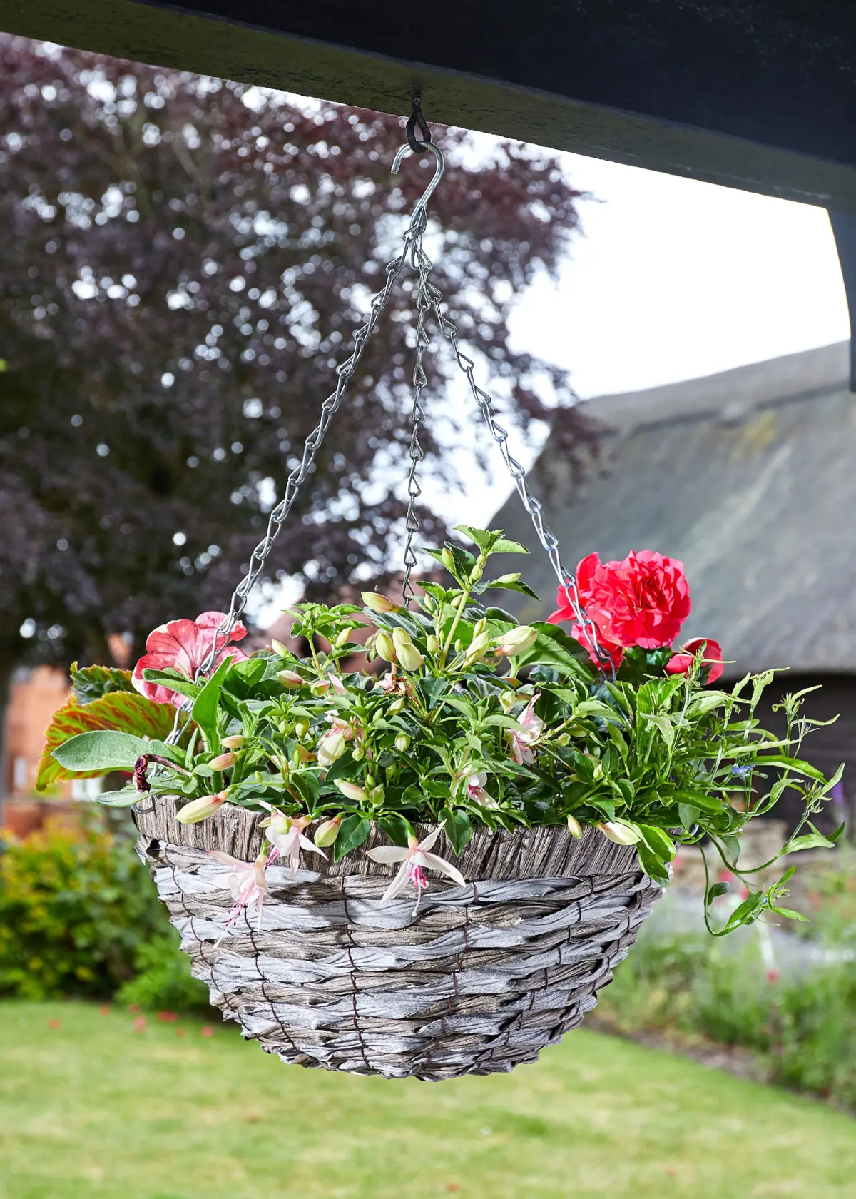 A photo of 14in Faux Rattan Basket - Raffina
