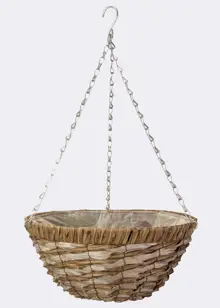 14in Faux Rattan Basket - Raffina
