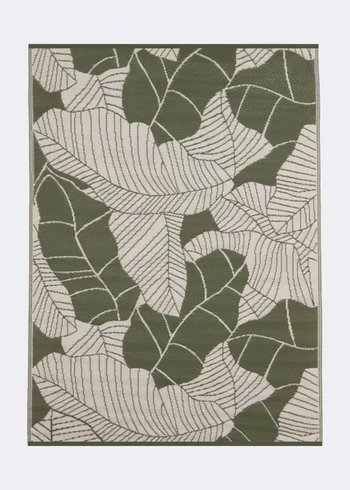 A photo of Wild Heritage Leafy Rug 200x150cm Green