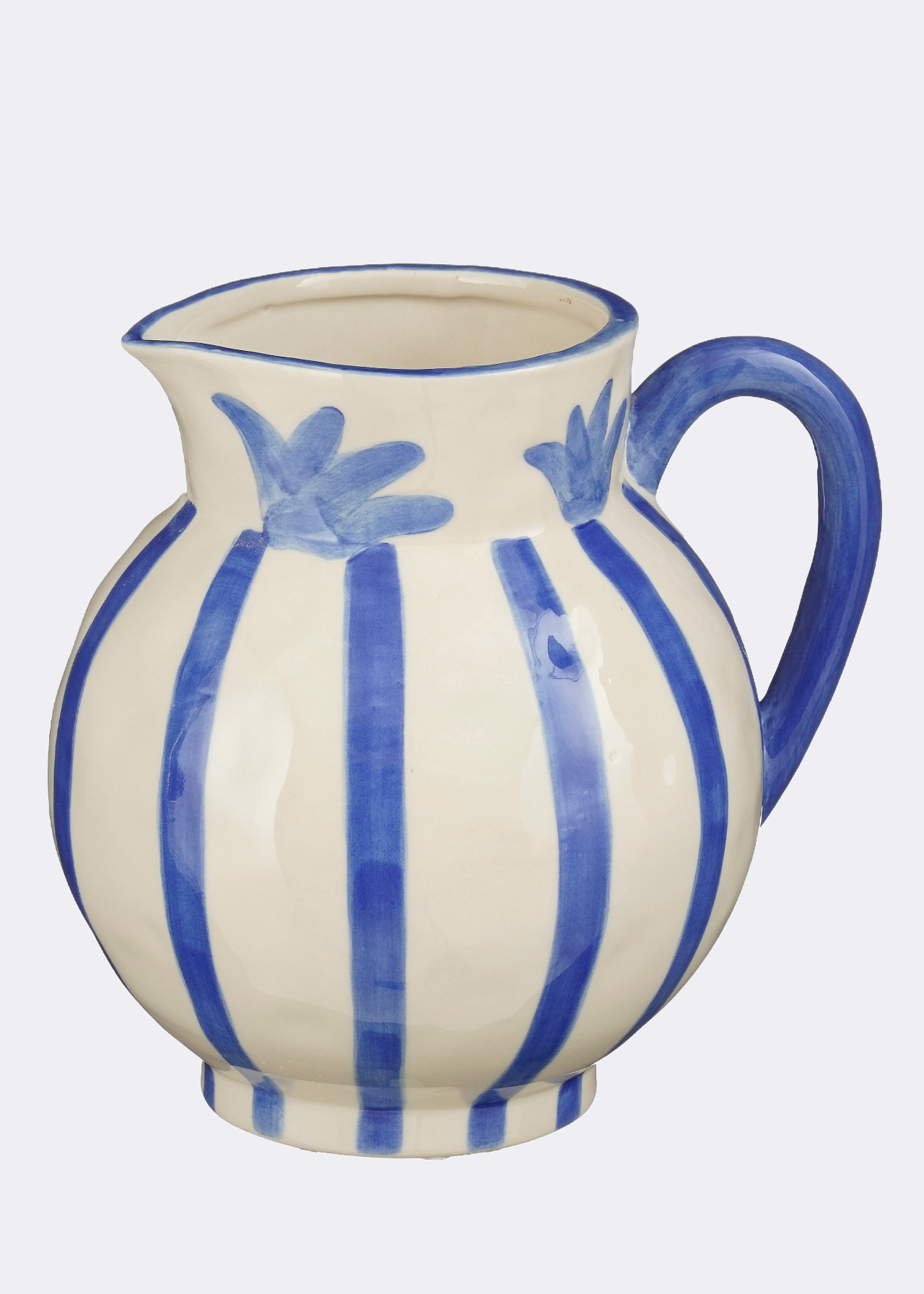 Blue Striped Vase 21.5cm