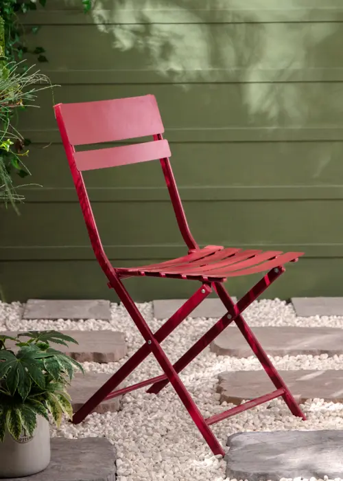 Ava Steel Chair Red