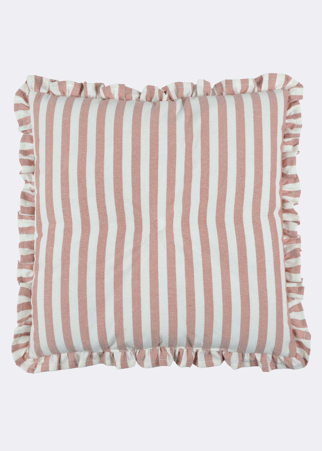 Frill Stripe Seat Pad 40x40cm Pink