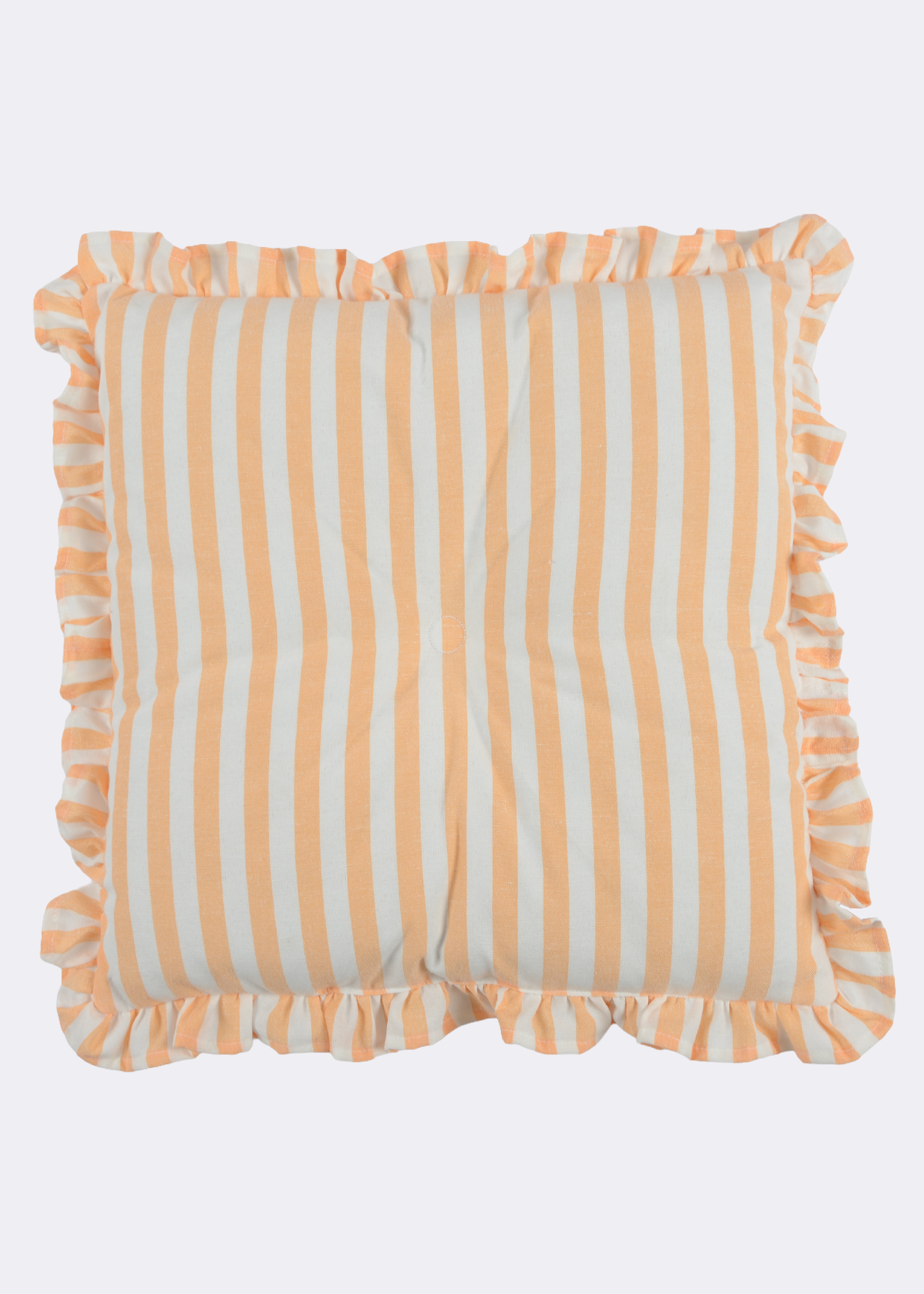 Frill Stripe Seat Pad 40x40cm Orange