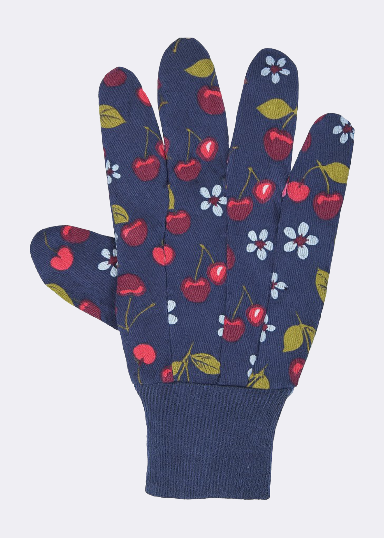 Cotton Grips Medium Gardening Gloves Cherry Triple Pack