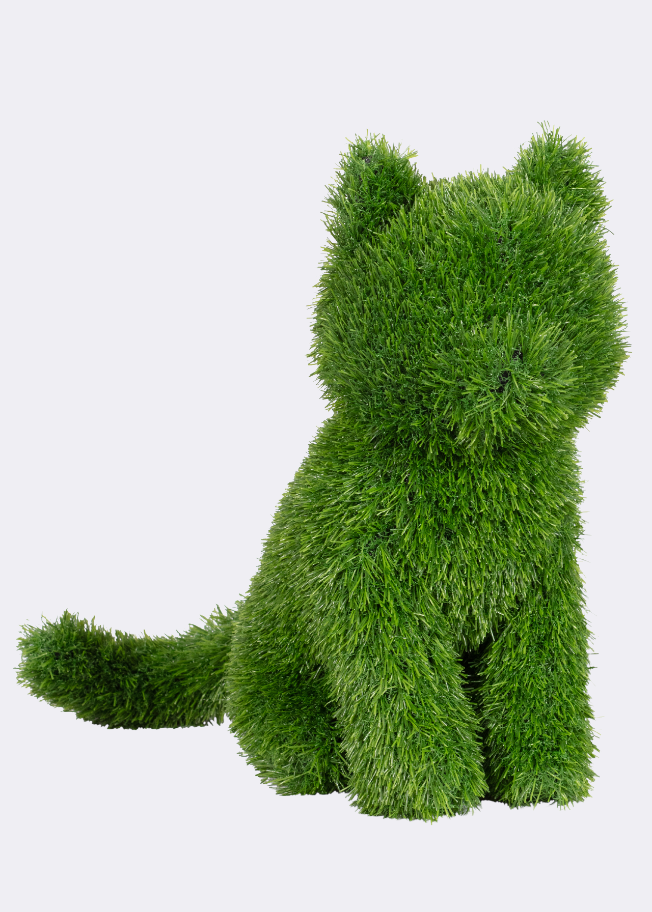 Cat Artificial Grass Garden Statue 37cm