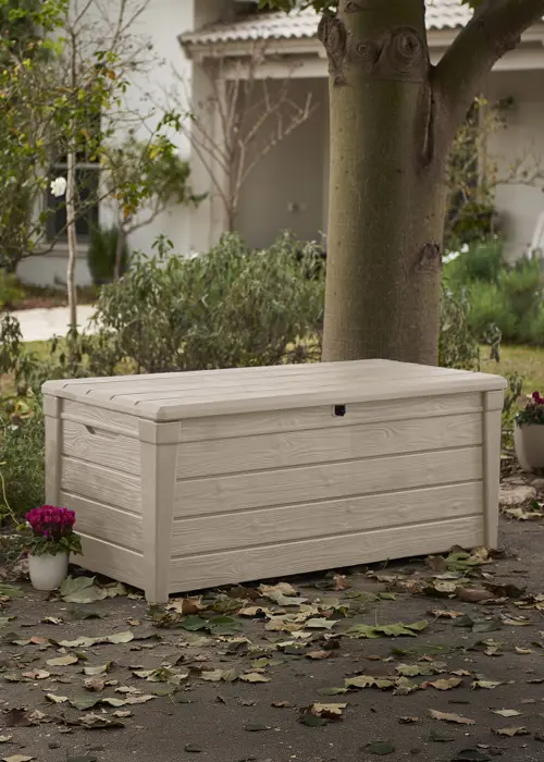 Keter Brightwood Deck Storage Box Beige