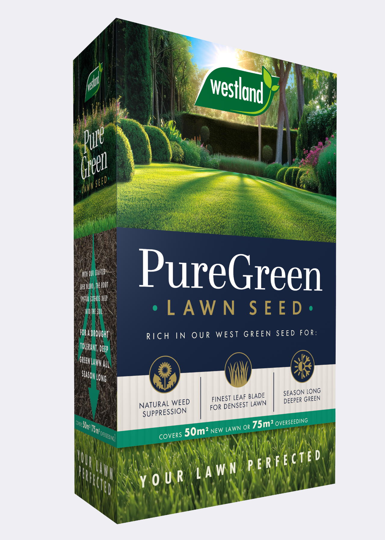 Pure Green Lawn Seed 50m2 Box