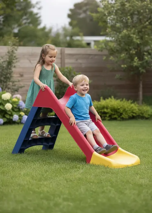 A photo of Children's Multi-Colour Slide