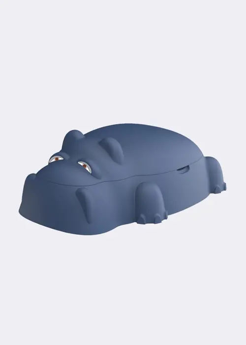A photo of Kid's Hippo Pool and Sandpit with Cover