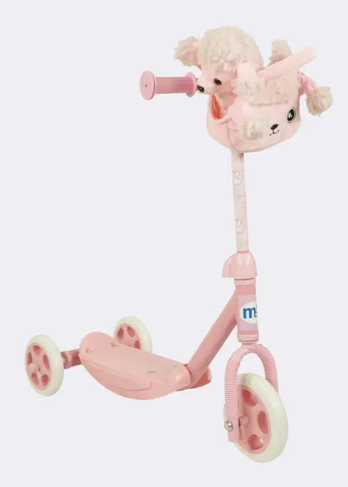 A photo of MoVe Pets 2 Go! Tri Scooter with Puppy