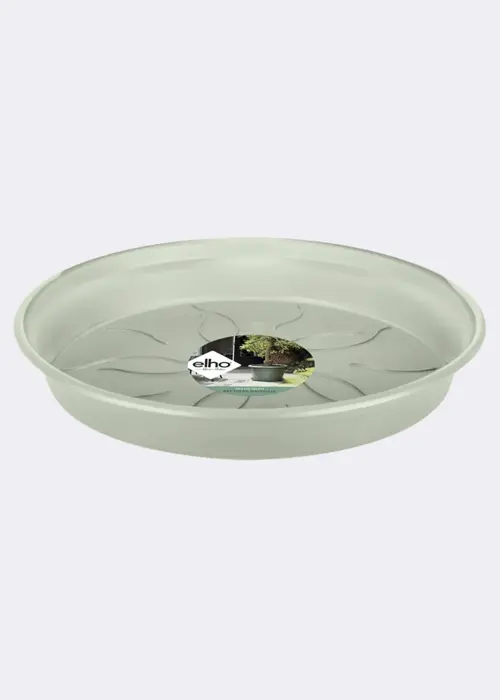 A photo of Elho Green Basics Saucer 34cm Stone Green