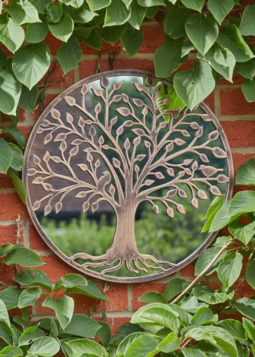 A photo of TreeFlection Large Coppergris Mirror