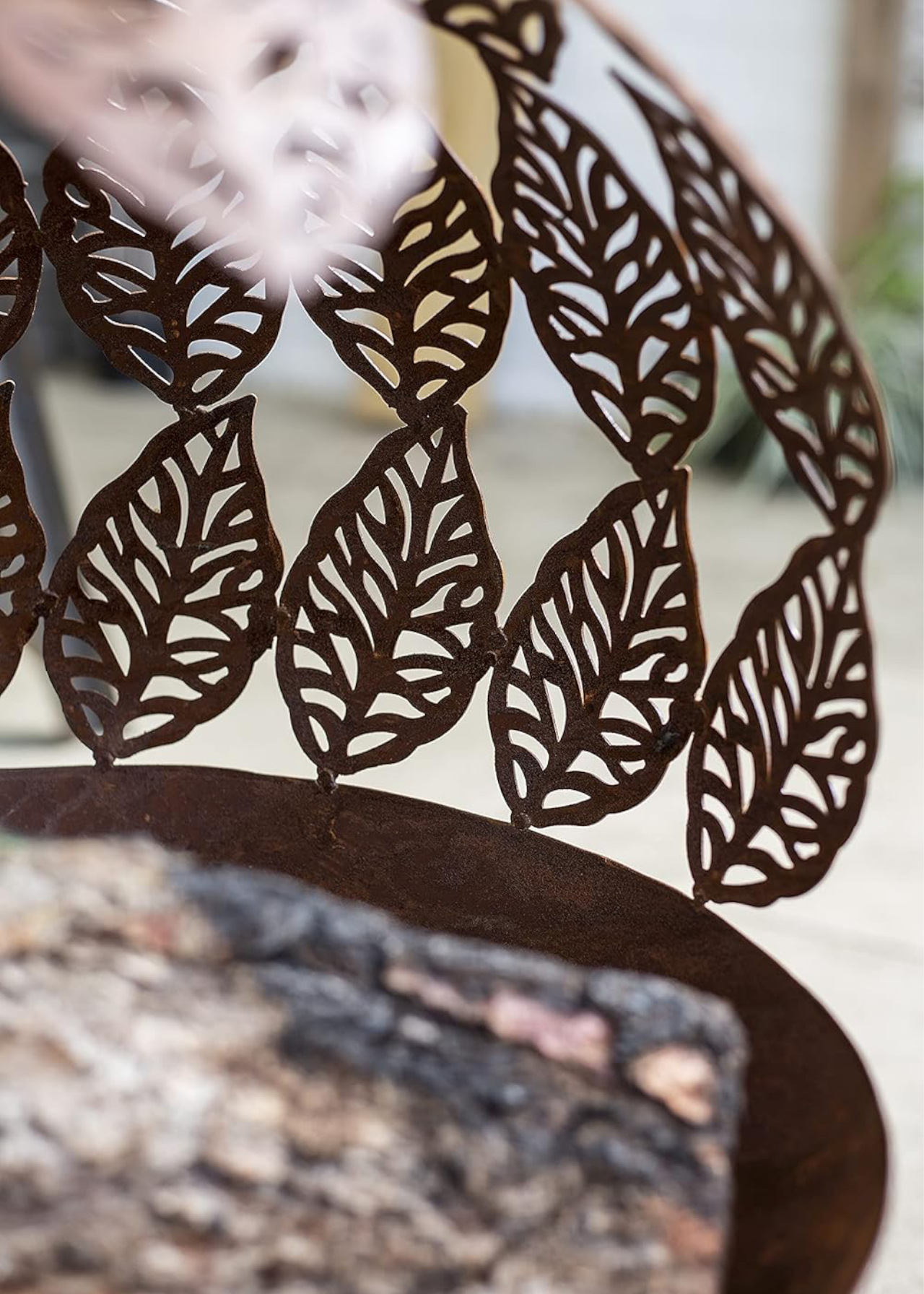La Hacienda Leaf Globe Firepit
