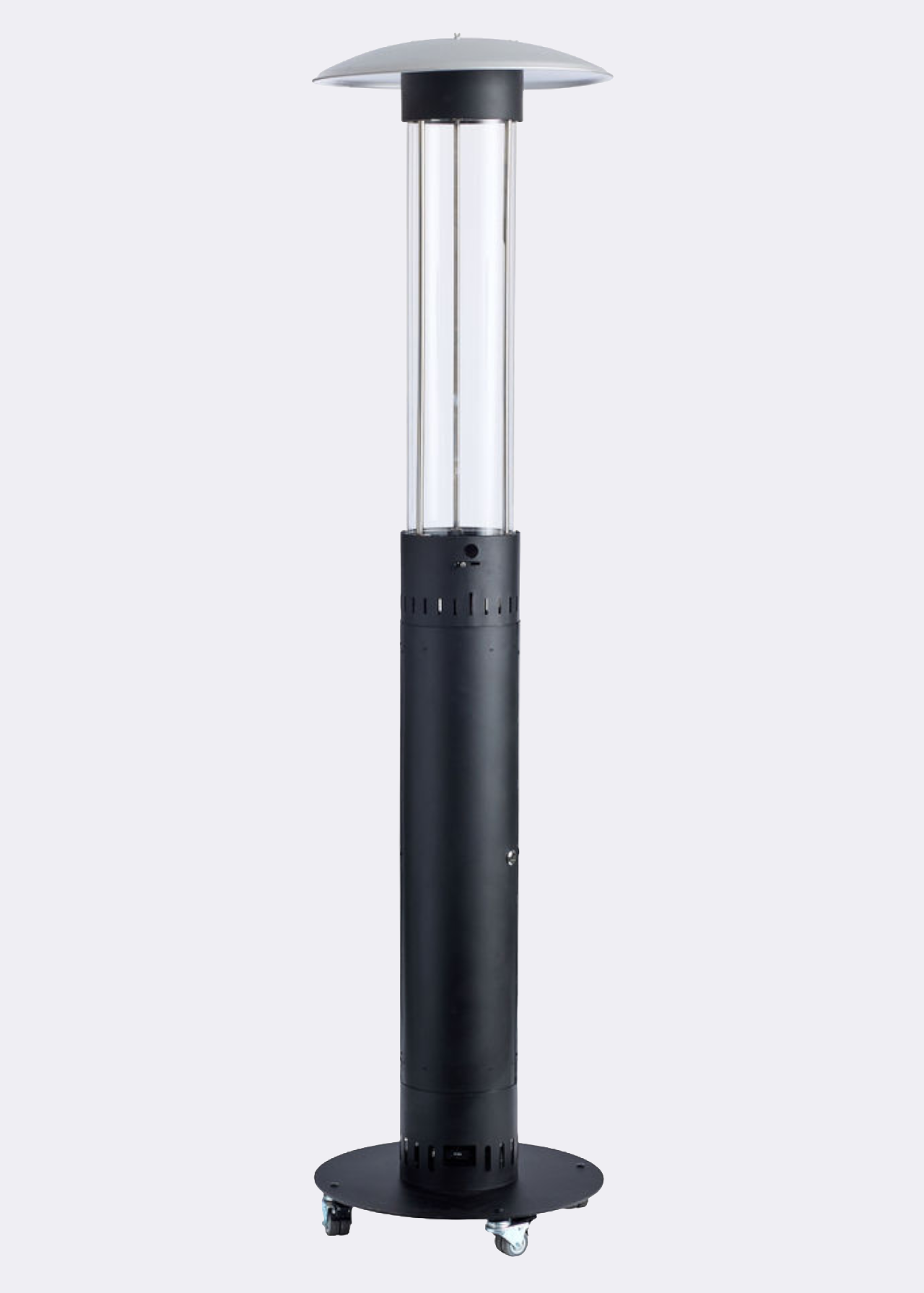 Outback Lunar Elite Pellet Patio Heater 2.14m Black Steel