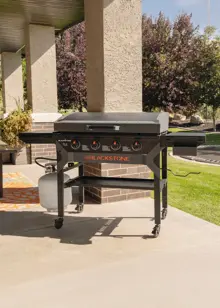 36" Iron Forged Blackout Griddle With Hood