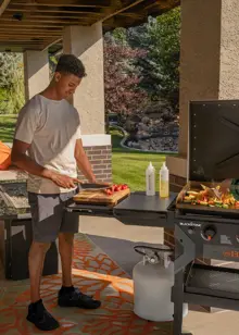 36" Iron Forged Blackout Griddle With Hood