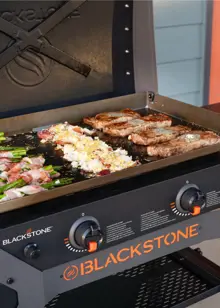 28" Iron Forged Blackout Griddle Cooking Station with Hood