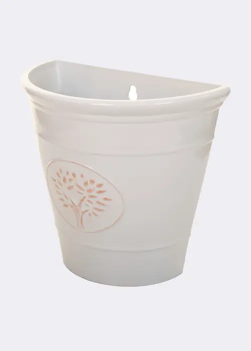 A photo of Blenheim Wall Pot 25cm Off-White