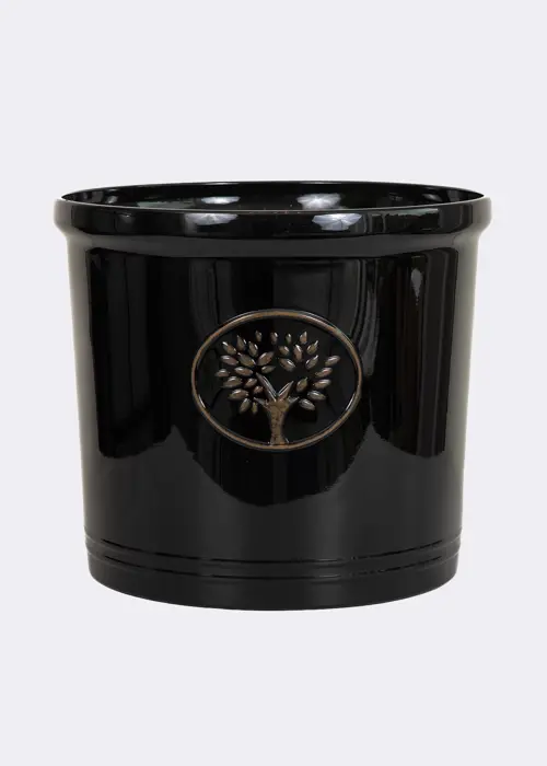 Cotswold Cylinder Pot 38cm Black