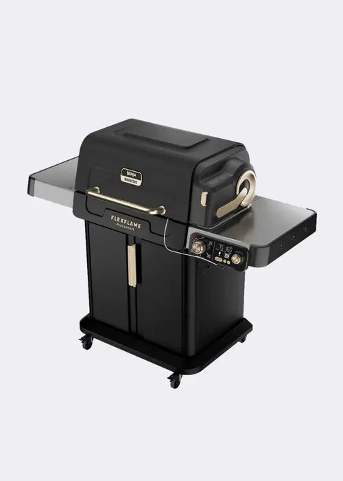 A photo of Ninja FlexFlame ProConnect 5-In-1 Outdoor Cooking System