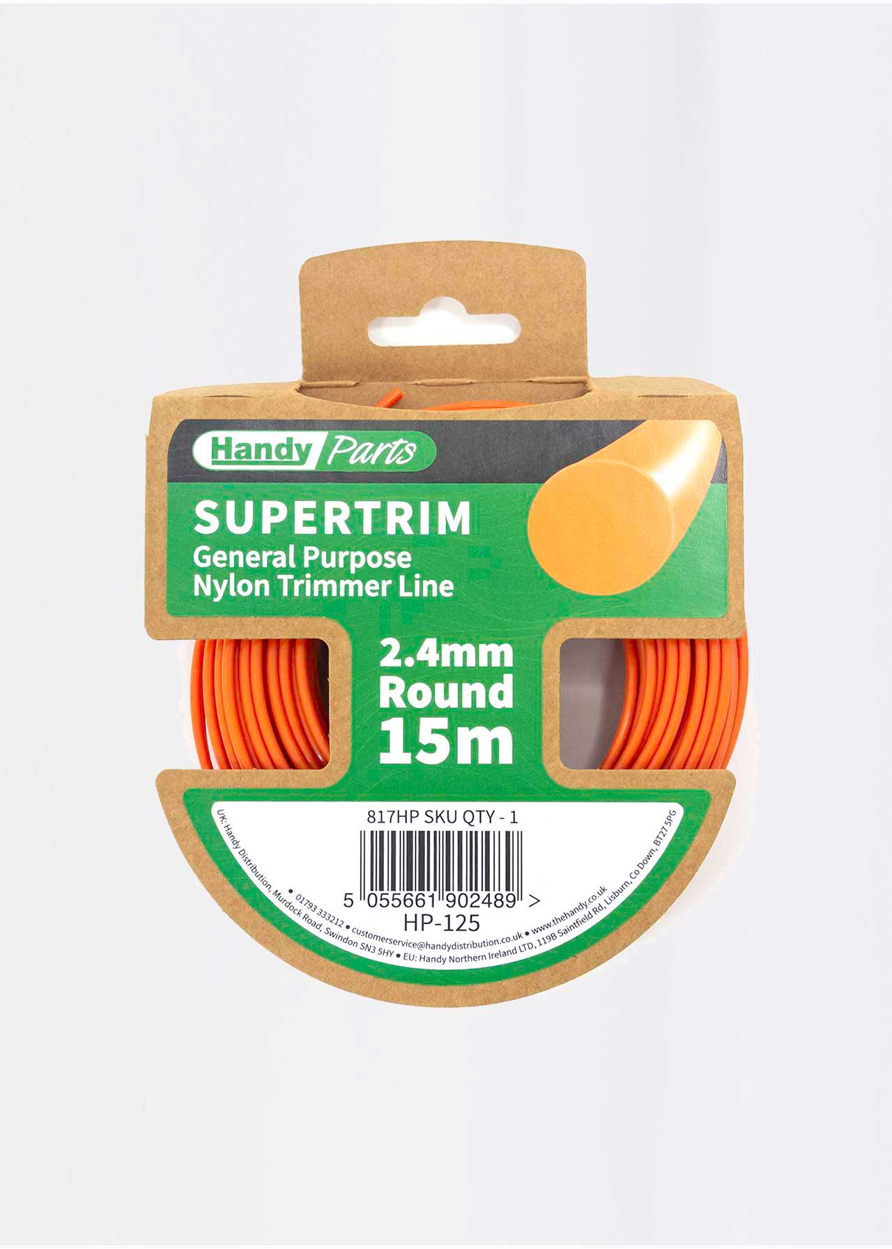 Standard Nylon Trimmer Line, 15m x 2.4mm