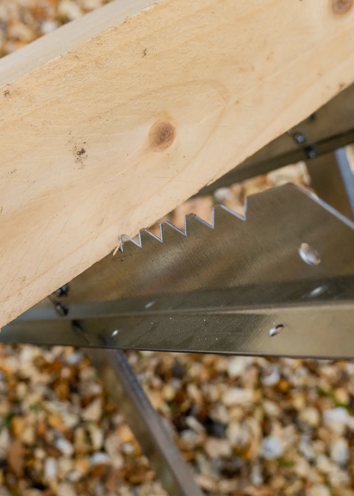 A photo of The Handy Foldable Serrated Edged Saw Horse