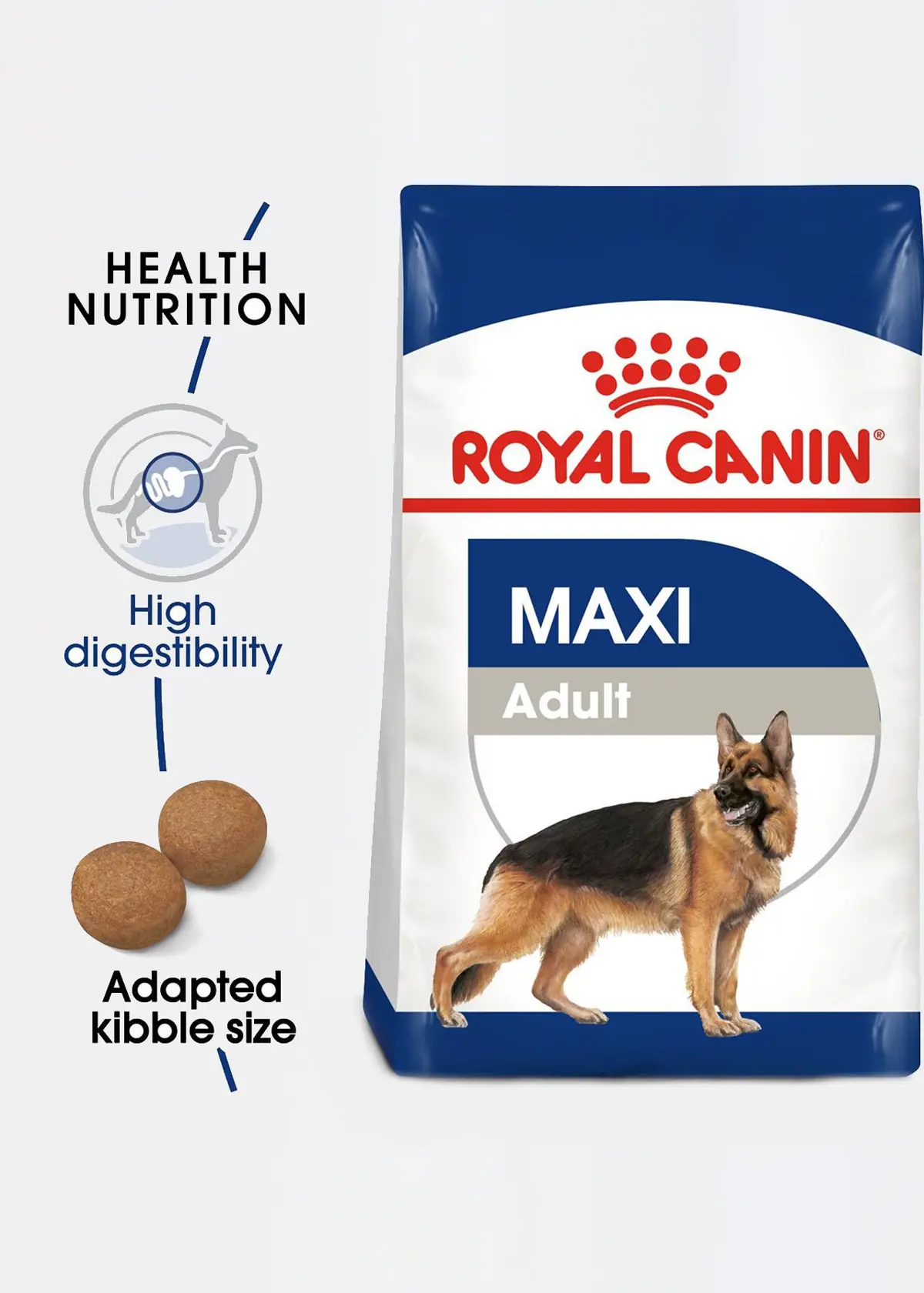 A photo of Royal Canin Maxi Adult Dry Dog Food 4kg