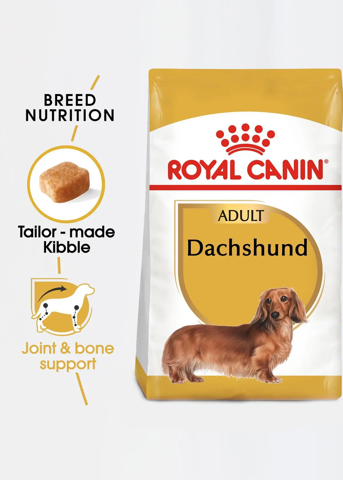 A photo of Royal Canin Adult Dachshund Dry Food 1.5kg