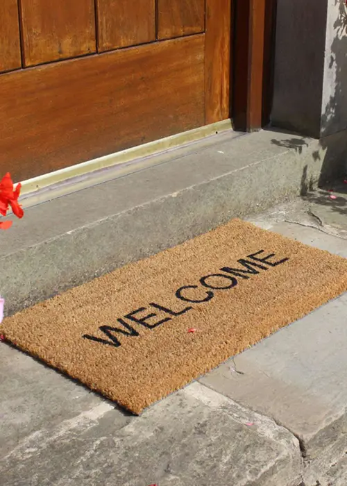 A photo of 'Welcome' Coir Doormat 40x70cm