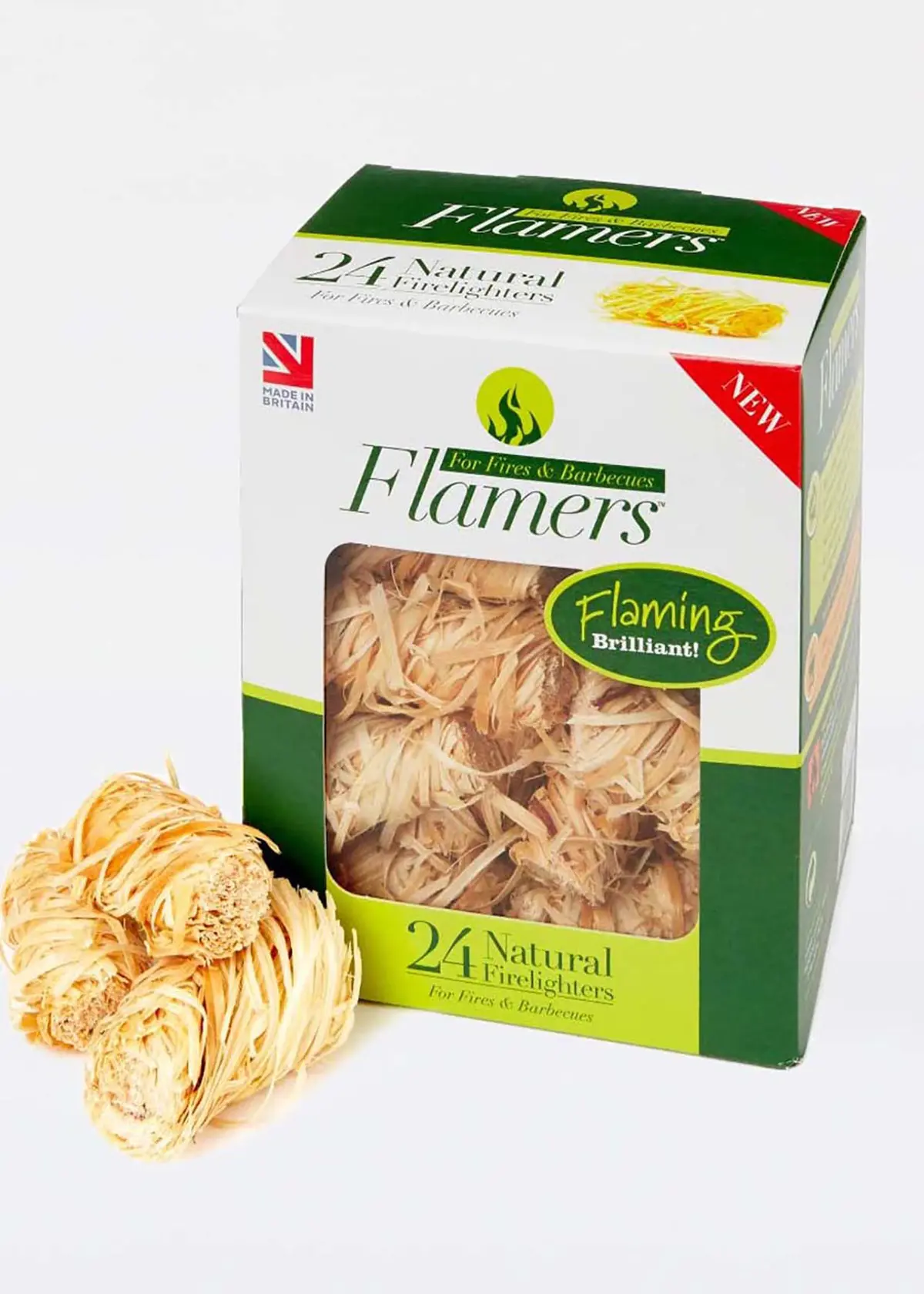 A photo of 24pk Flamer Natural Firelighters