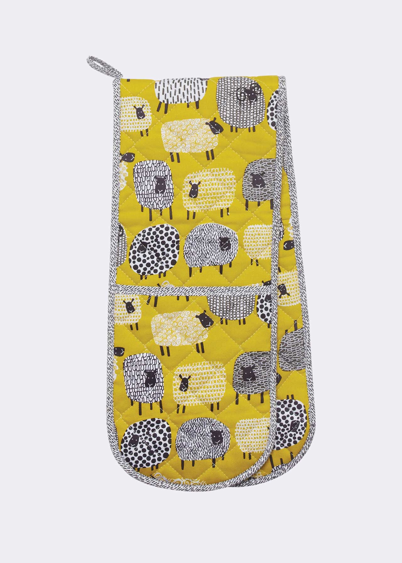 Dotty Sheep Double Oven Glove