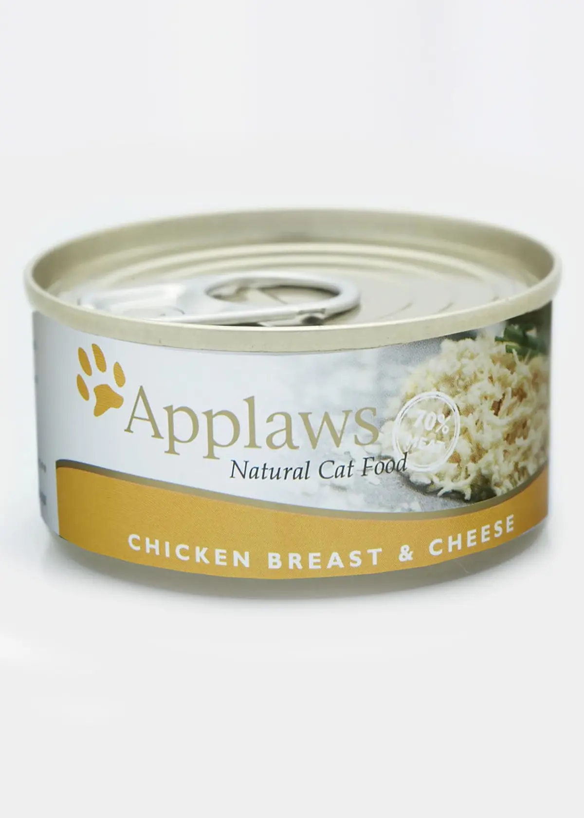 A photo of Applaws Chicken & Cheese in broth tin 156g