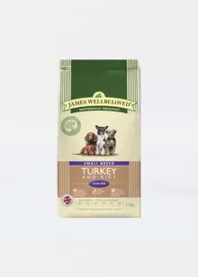 James Wellbeloved Small Adult Turkey & Rice 1.5kg