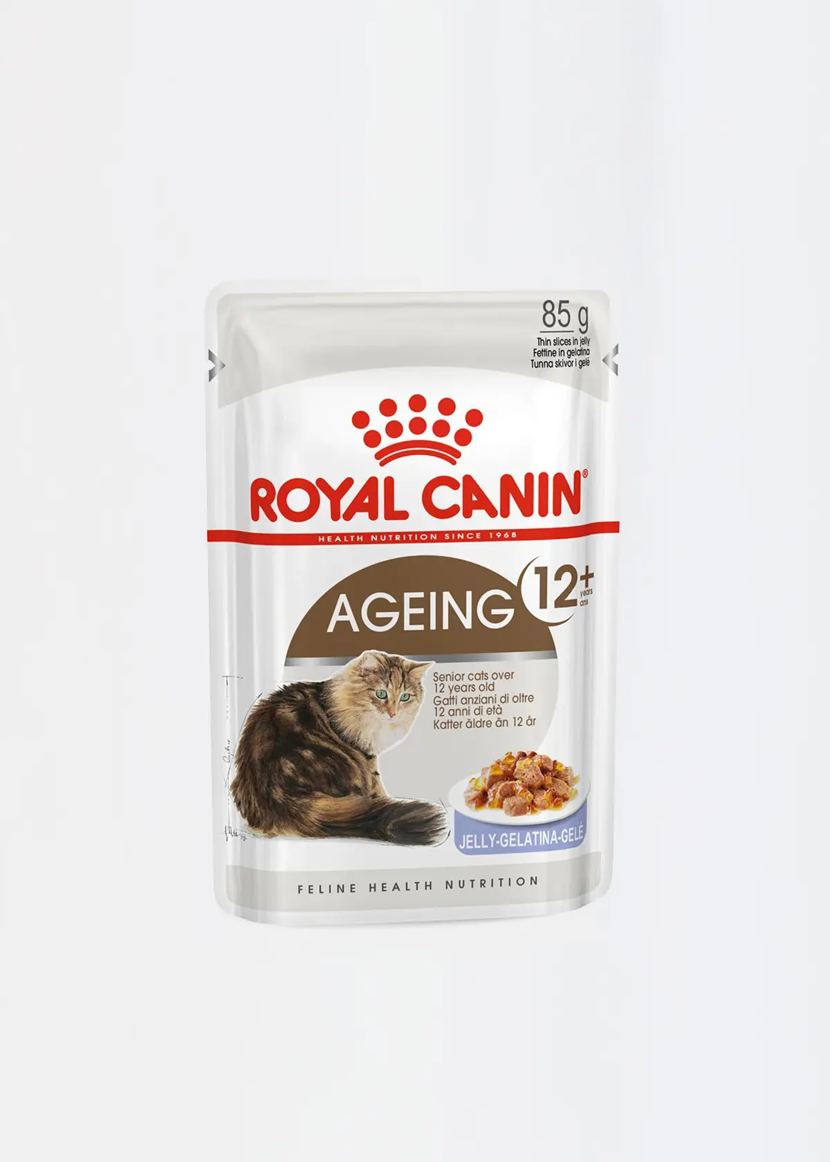 A photo of Royal Canin Ageing 12+ Cat Food in Jelly 85g