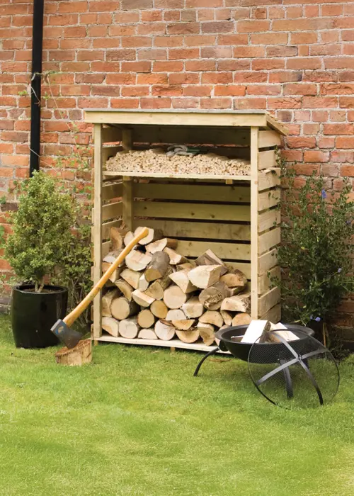 A photo of Small Wooden Log Store