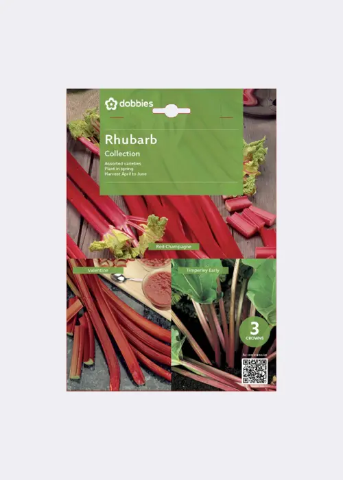 A photo of Dobbies Rhubarb Collection Pack of 3