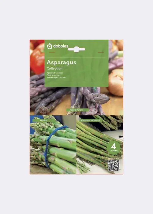 A photo of Dobbies Asparagus Collection Pack of 4