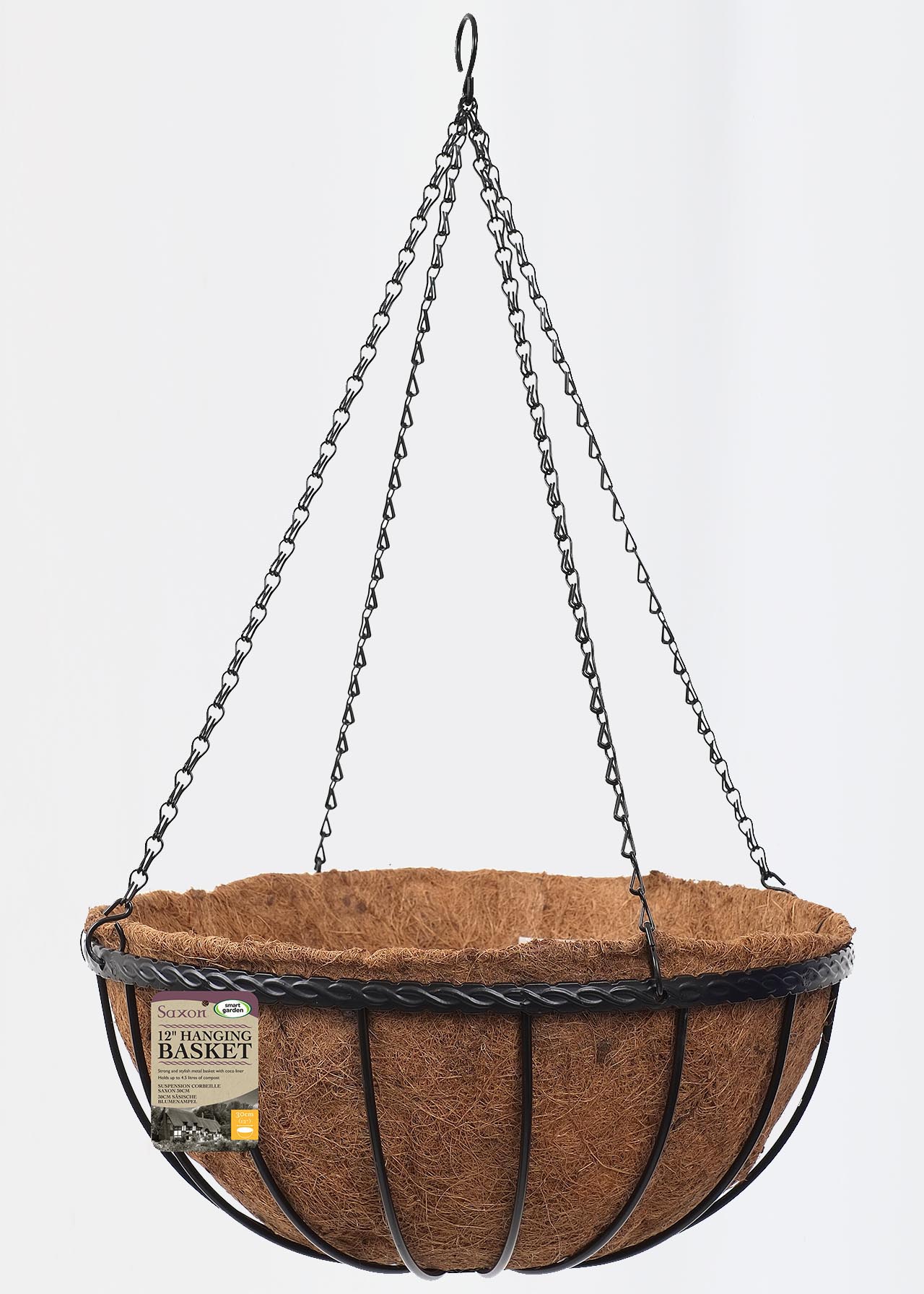 Saxon Hanging Basket 12in