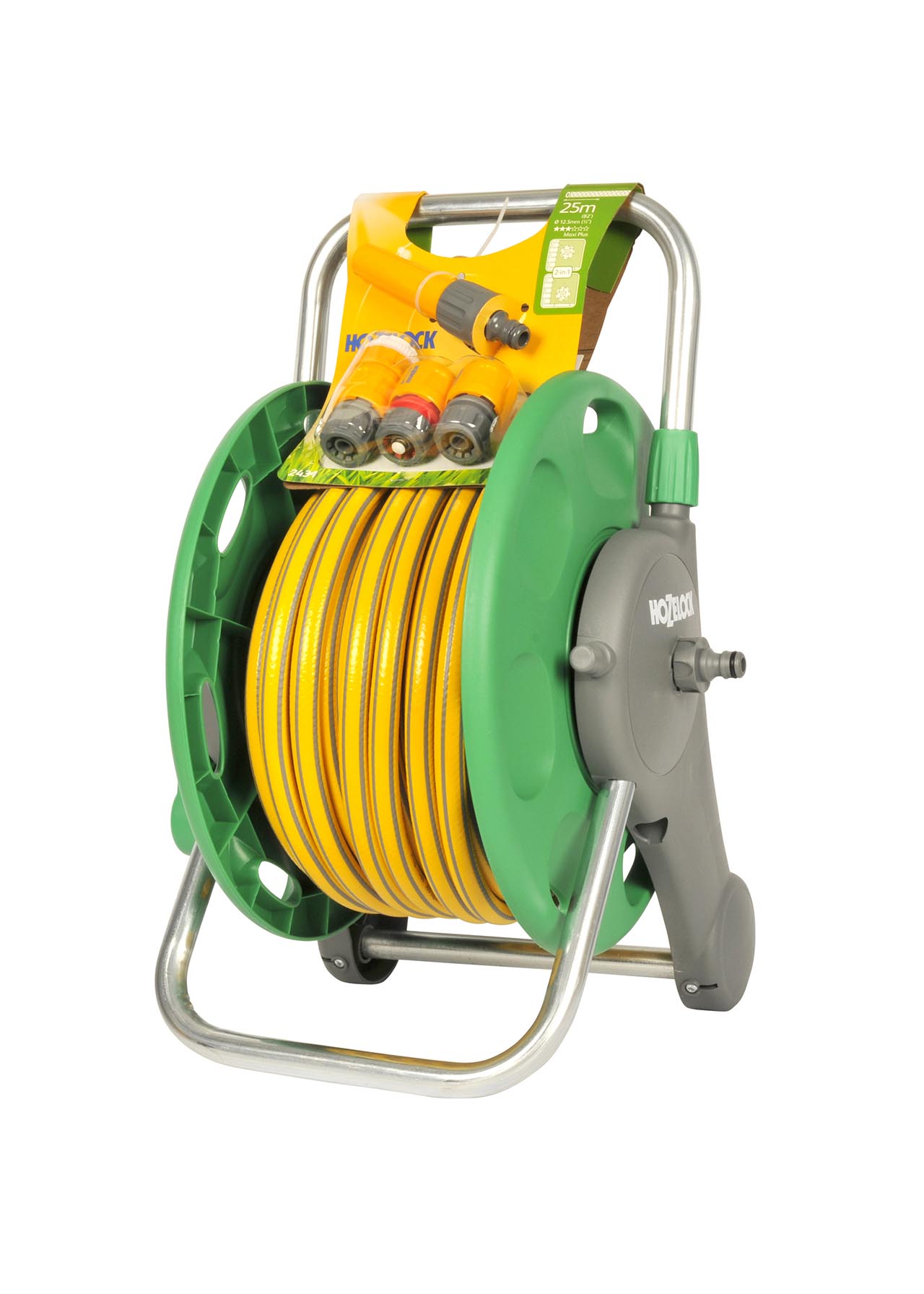 2 in 1 Assembled Hose Reel & 25 Starter Set
