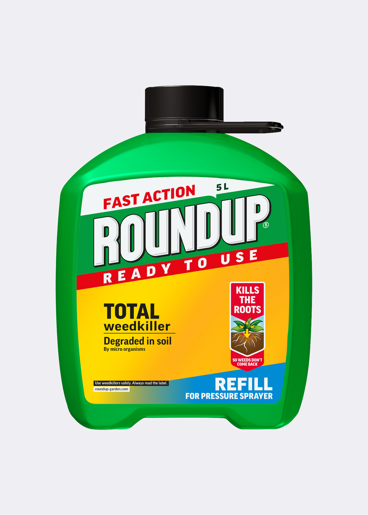 Roundup Total Ready-To-Use Weedkiller Refill 5L