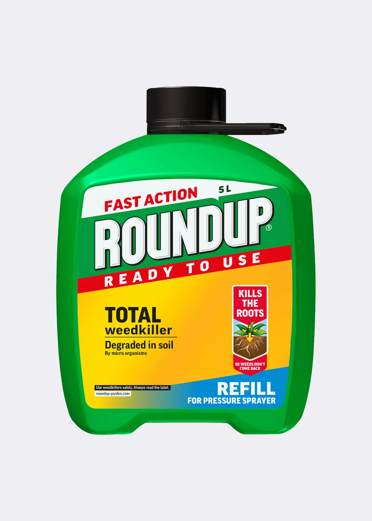 A photo of Roundup Total Ready-To-Use Weedkiller Refill 5L