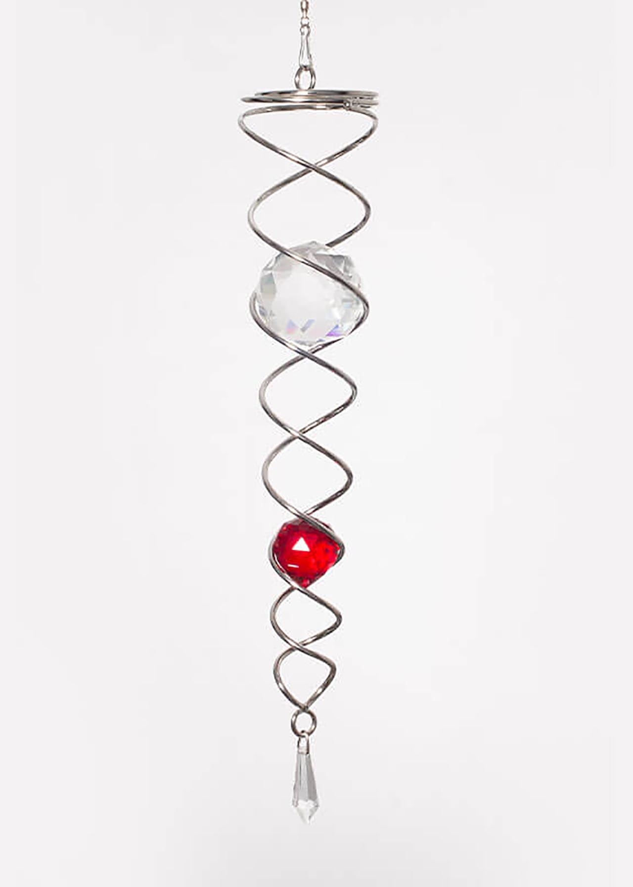 Spinart Crystal Tail Silver/Red