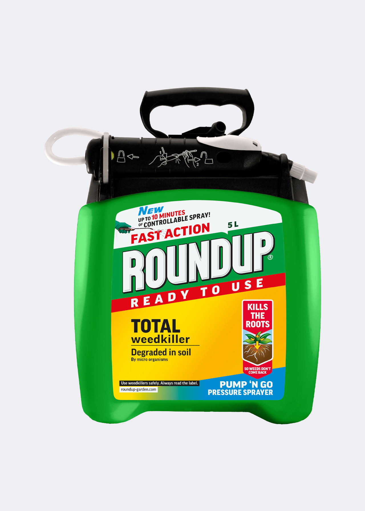 Roundup Pump N Go Total Weedkiller 5L