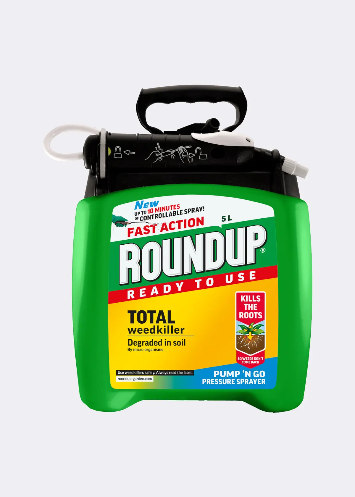 A photo of Roundup Pump N Go Total Weedkiller 5L