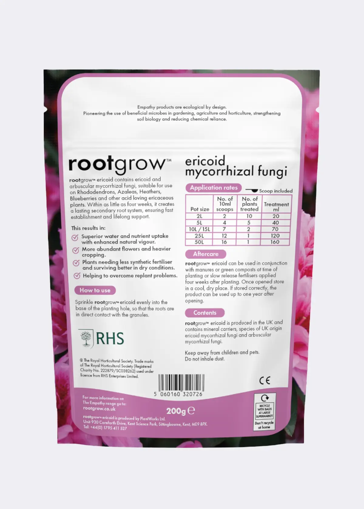 A photo of Empathy Rootgrow Ericoid 200g