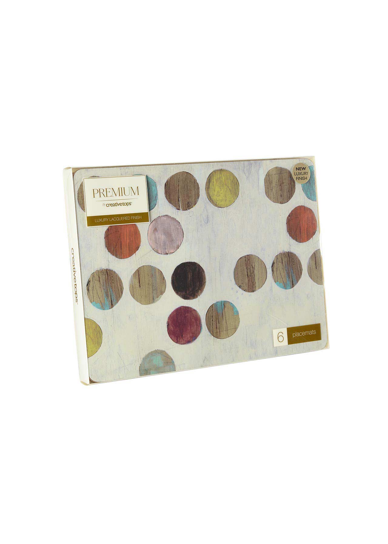 Pack Of 6 Retro Spot Premium Mats